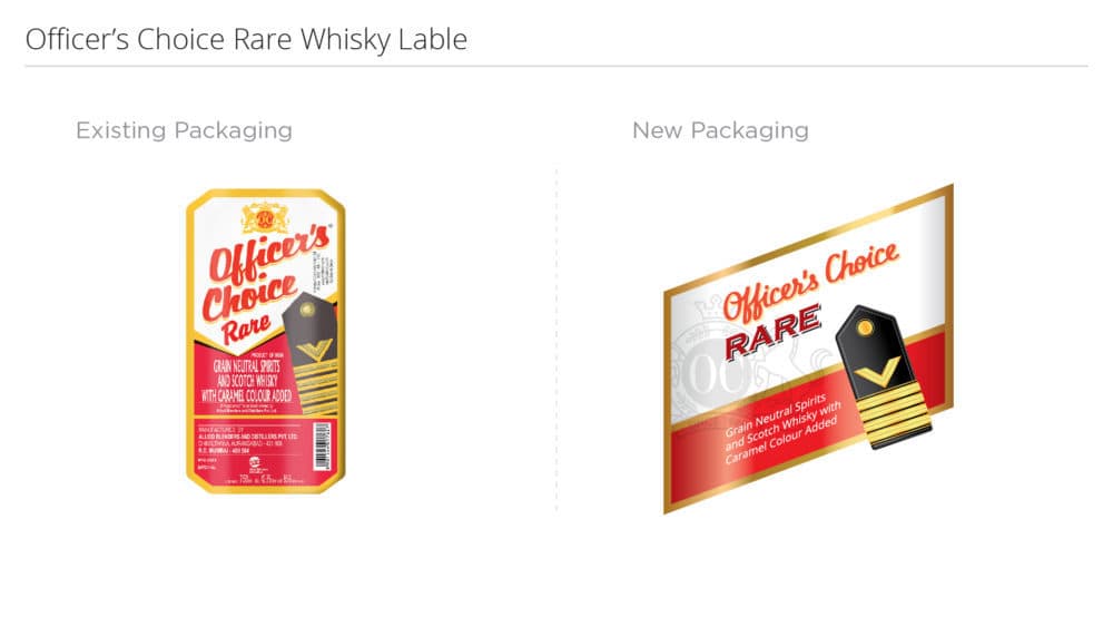 Officer's Choice Label Design