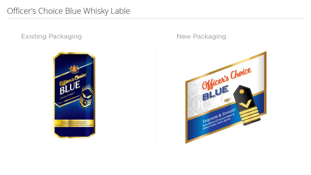 Officer's Choice Bottle Mockup 1